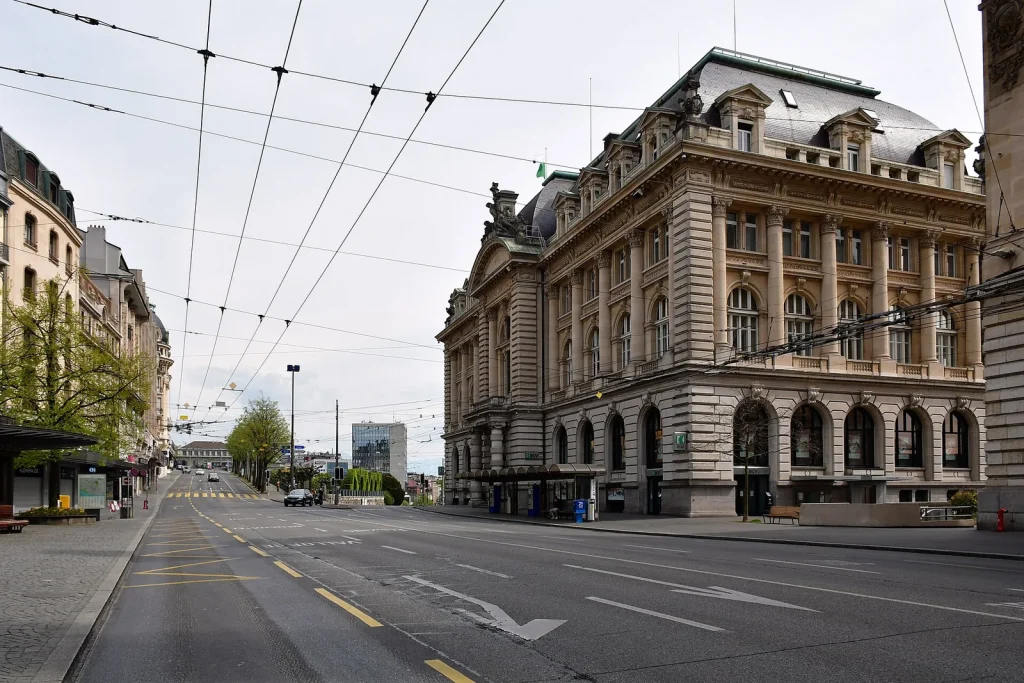 Siège de la Banque Cantonale Vaudoise place Saint-François à Lausanne