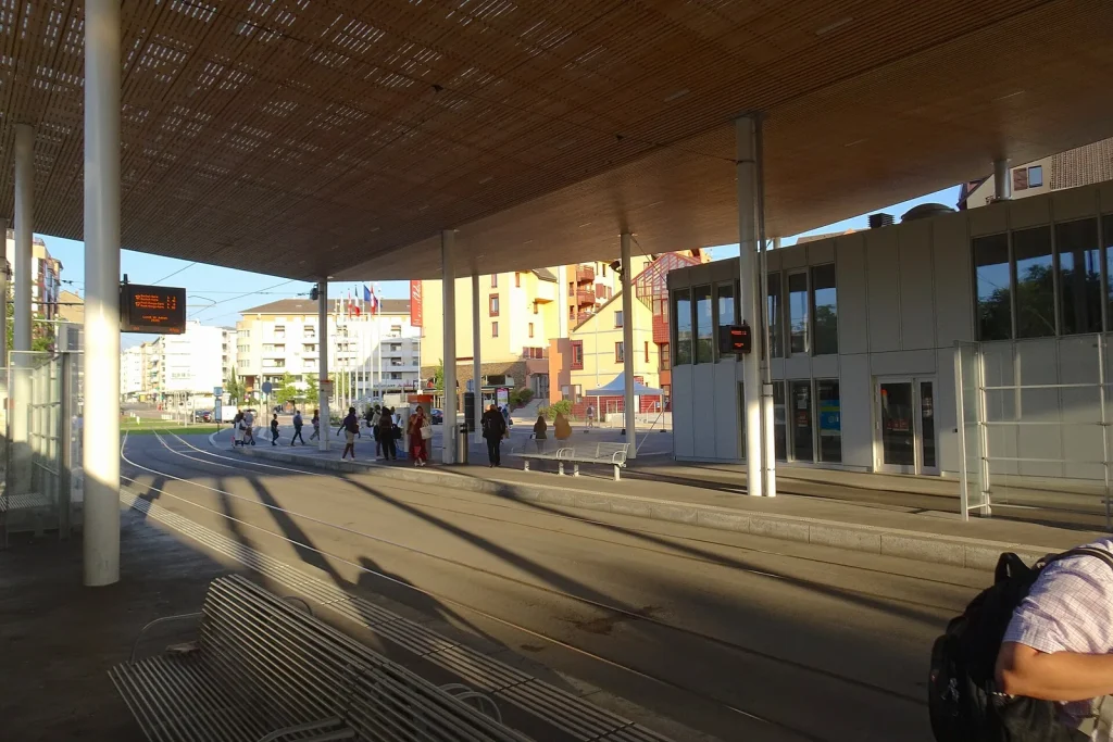 Passage frontière de Moillesulaz entre Thônex et Gaillard